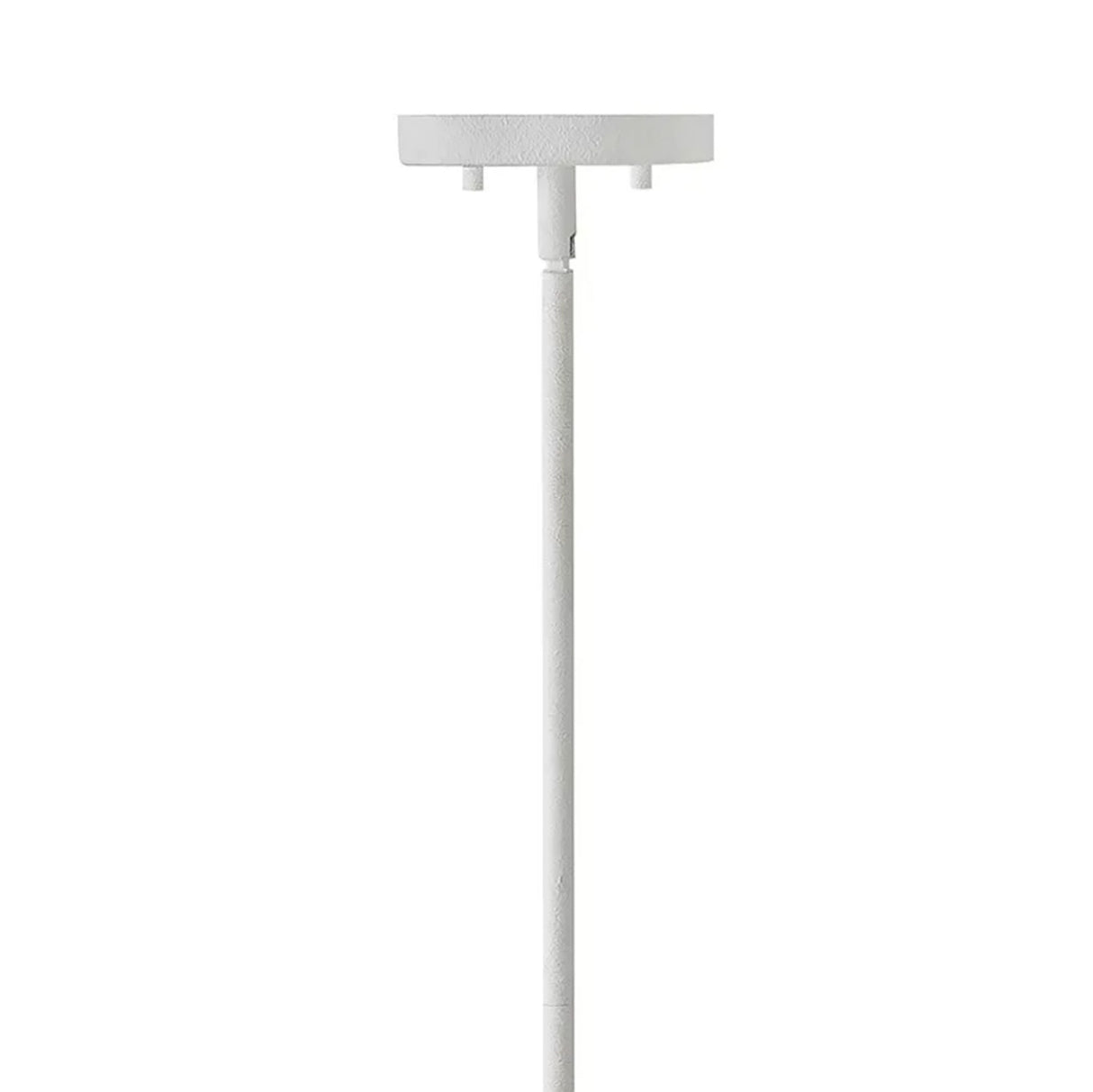 Posey Adjustable Chandelier 36", Textured White with Rustic Brass Accents