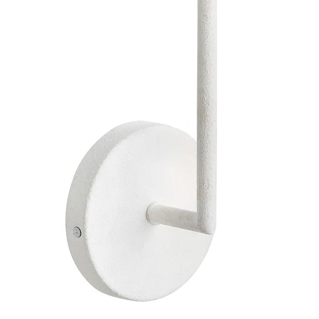 Posey Wall Sconce 16", Textured White with Rustic Brass Accents