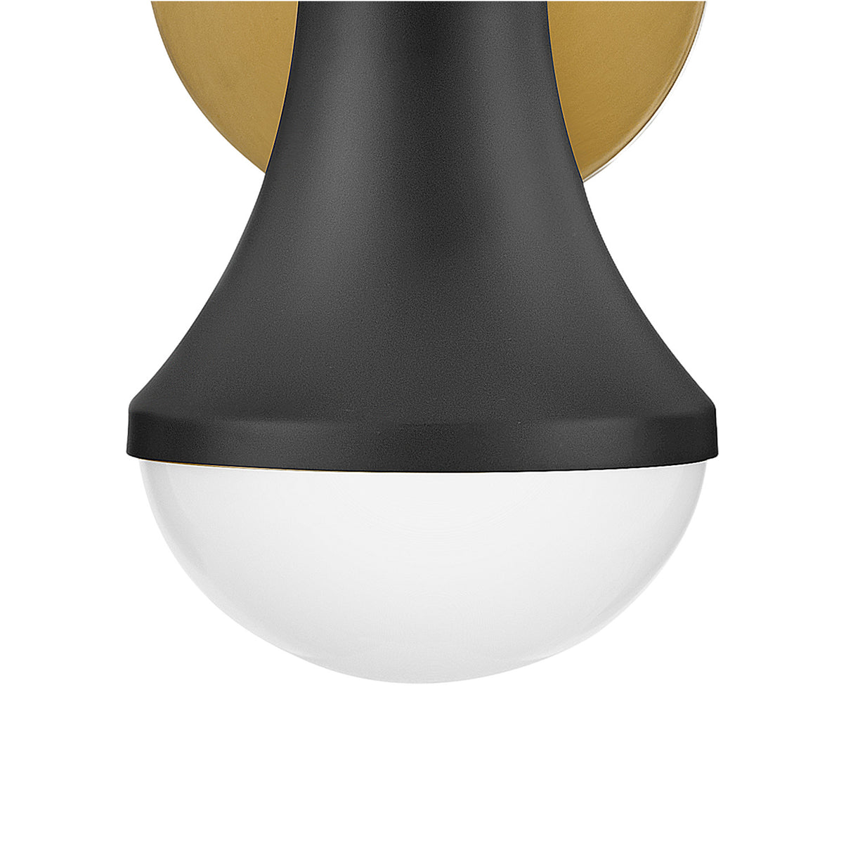 Skylar 3 Light Vanity, Matte Black and Satin Brass