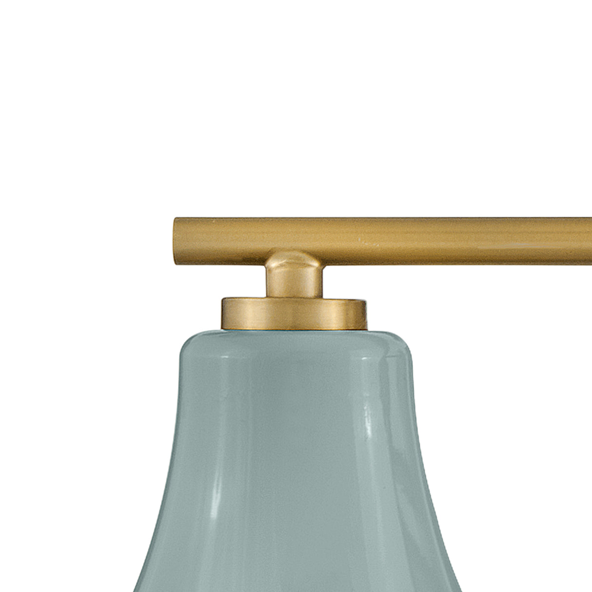 Skylar 3 Light Vanity, Aquaverde and Satin Brass