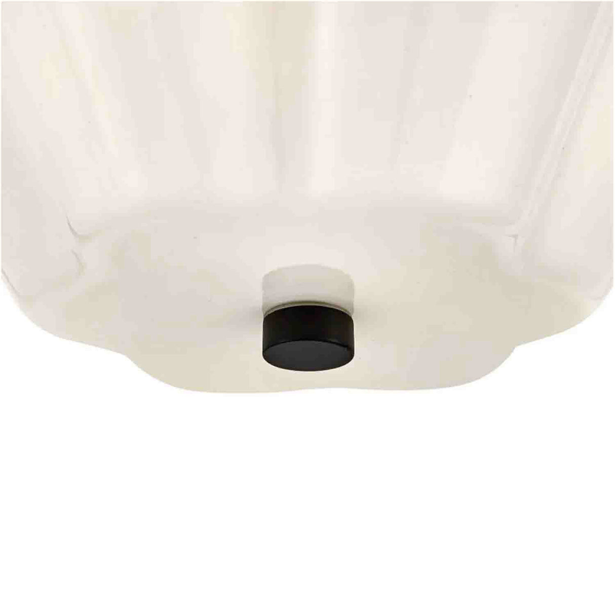 Connie Semi-Flush 15", Black and Opal Glass