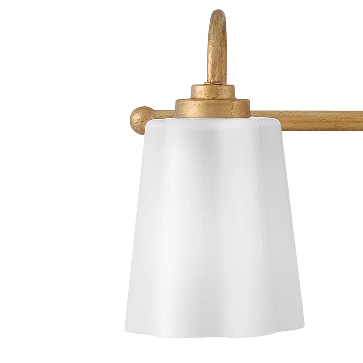 Connie 3 Light Vanity, Rustic Brass with Opal Glass