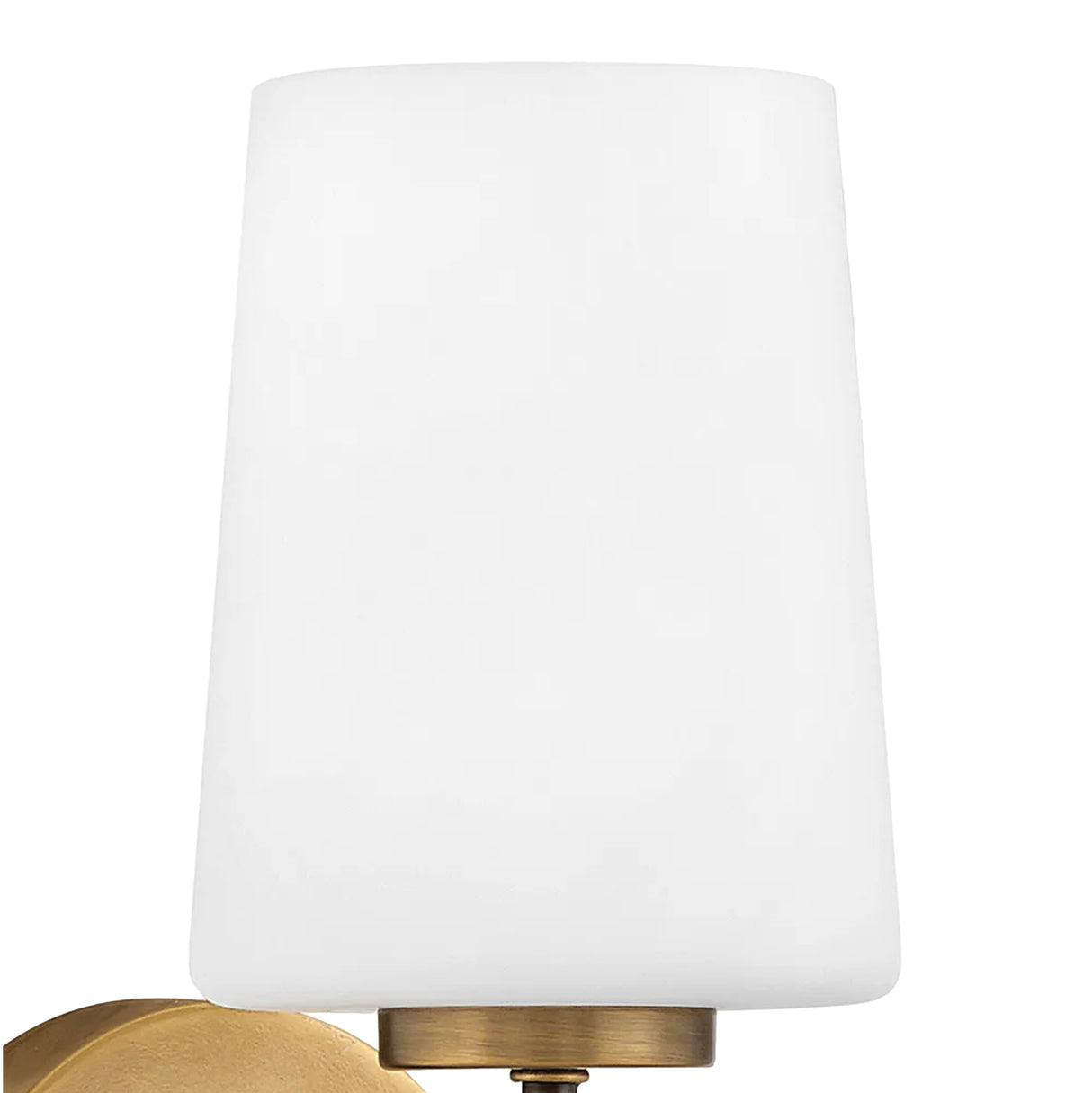 Wyatt Wall Sconce 11", Legacy Brass with Milk Glass