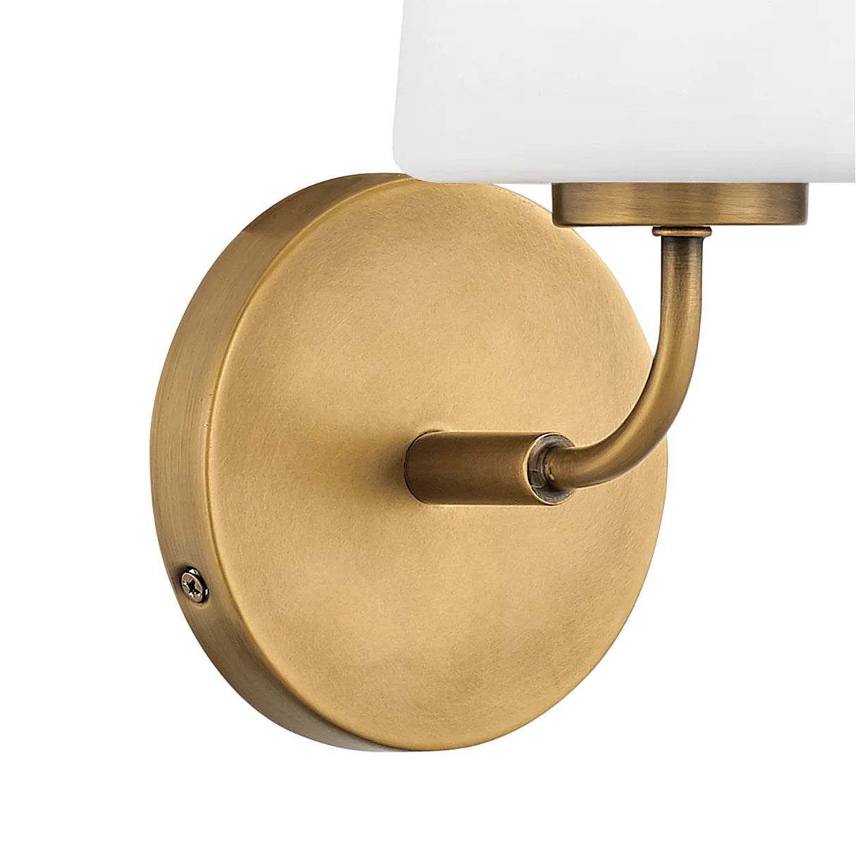 Wyatt Wall Sconce 11", Legacy Brass with Milk Glass
