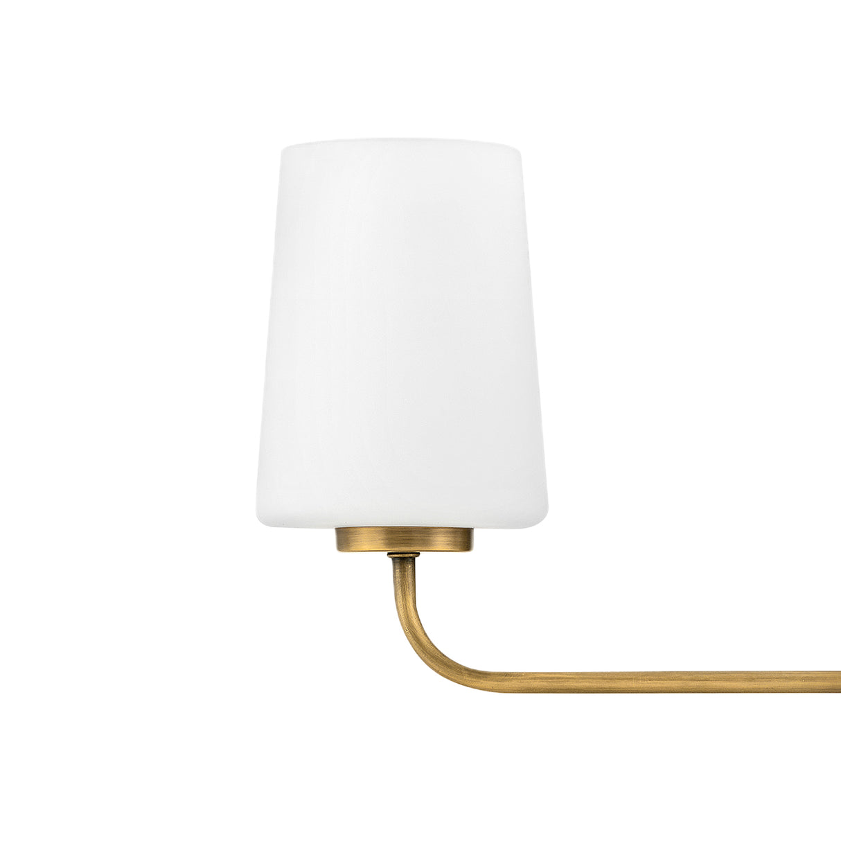 Wyatt 3 Light Vanity, Legacy Brass with Milk Glass
