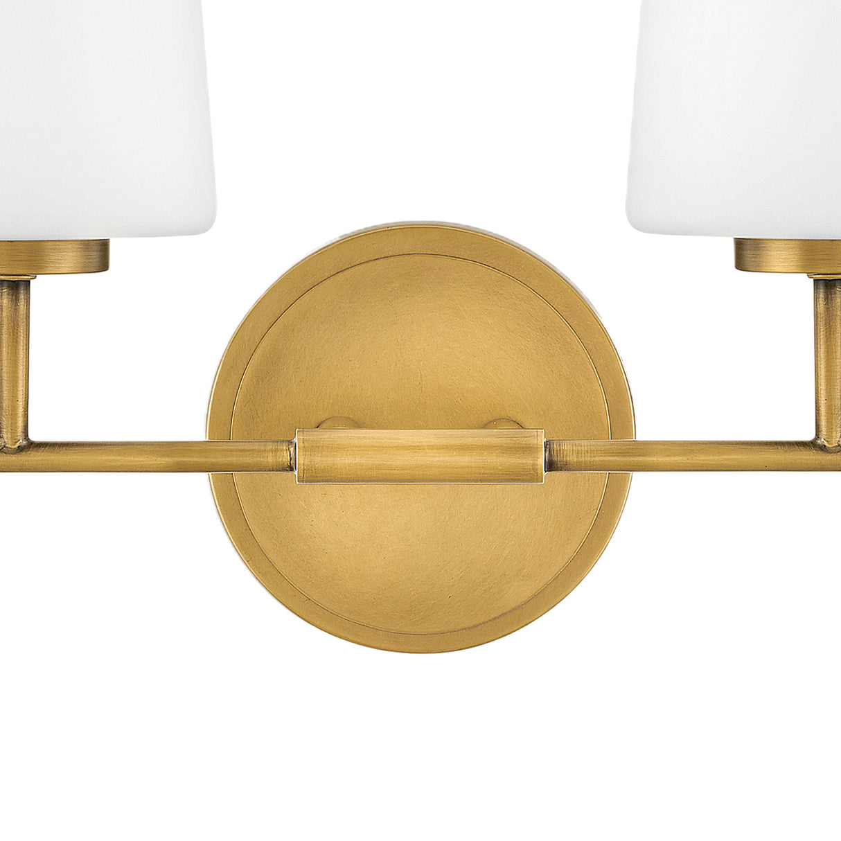 Wyatt 4 Light Vanity, Legacy Brass with Milk Glass