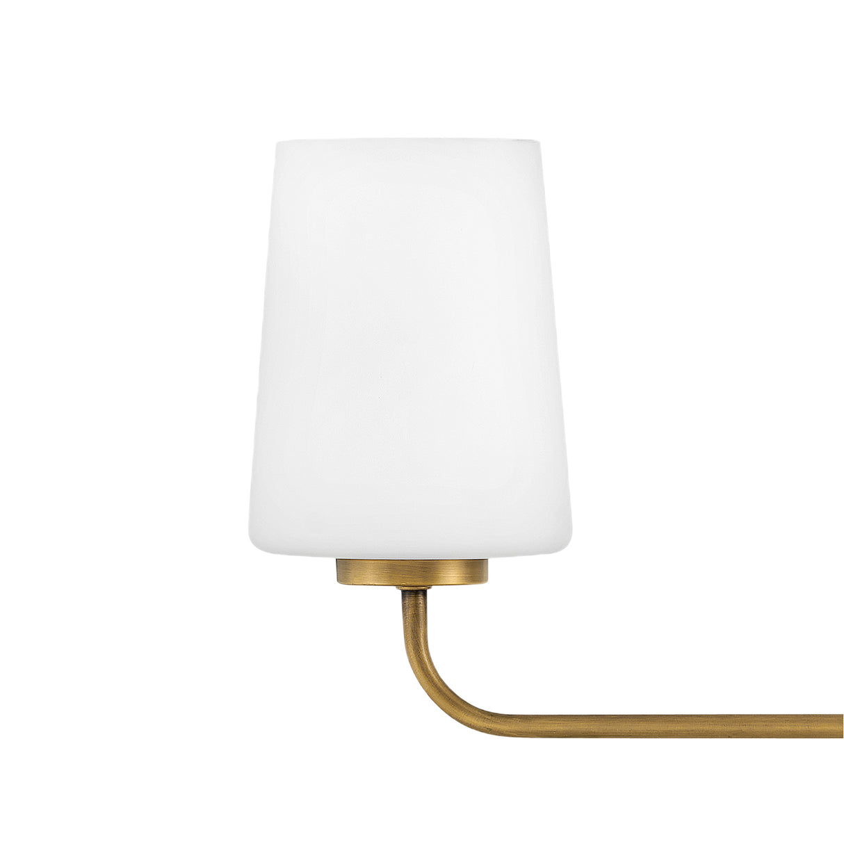 Wyatt 4 Light Vanity, Legacy Brass with Milk Glass