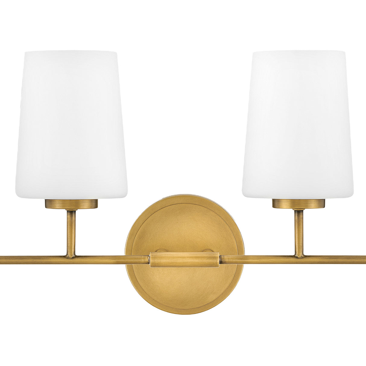 Wyatt 4 Light Vanity, Legacy Brass with Milk Glass