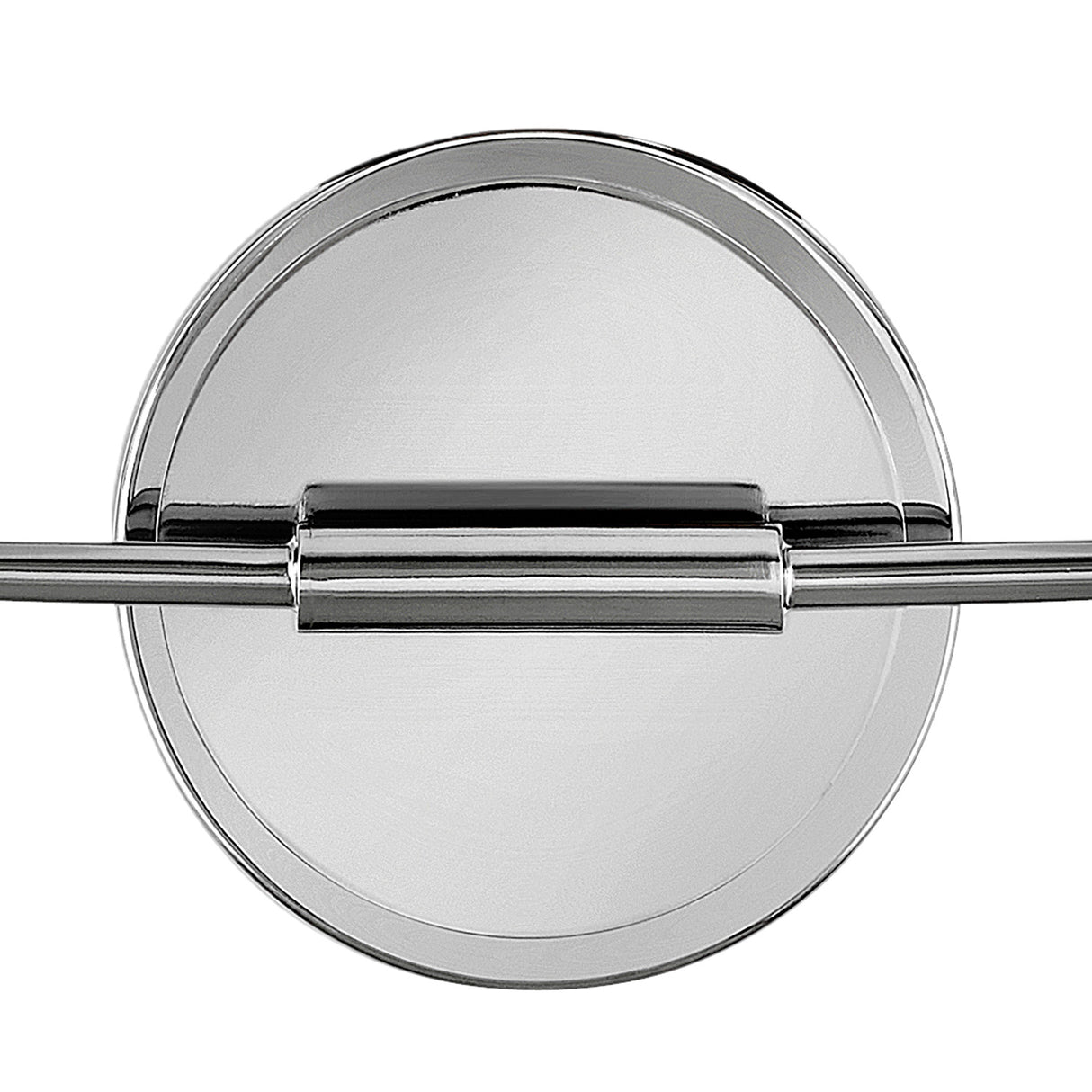 Wyatt 2 Light Vanity, Chrome with Milk Glass