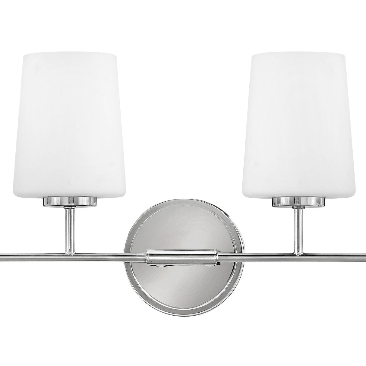 Wyatt 4 Light Vanity, Chrome with Milk Glass