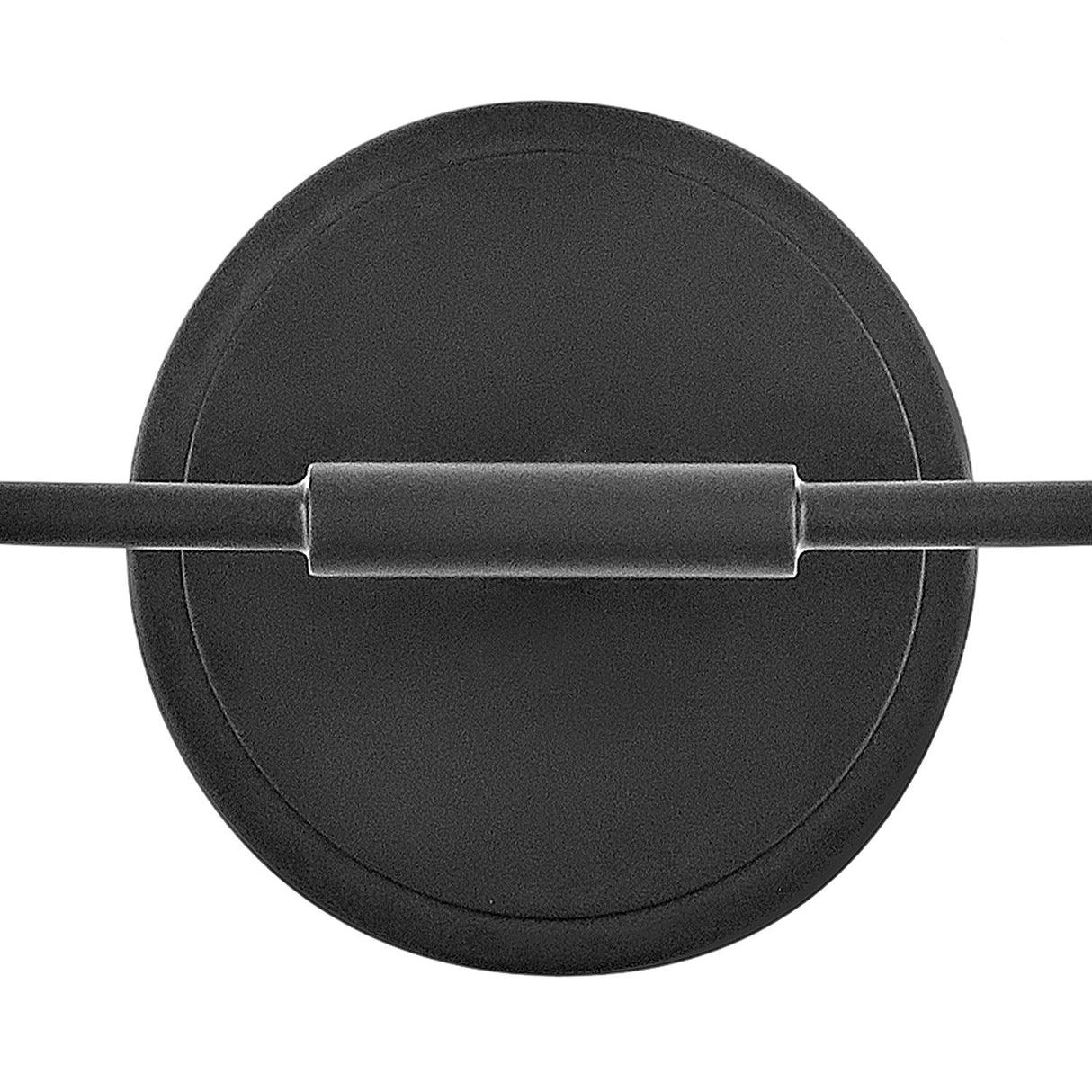 Wyatt 2 Light Vanity, Black with Clear Glass