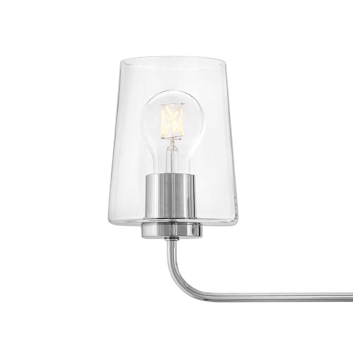 Wyatt 4 Light Vanity, Chrome with Clear Glass