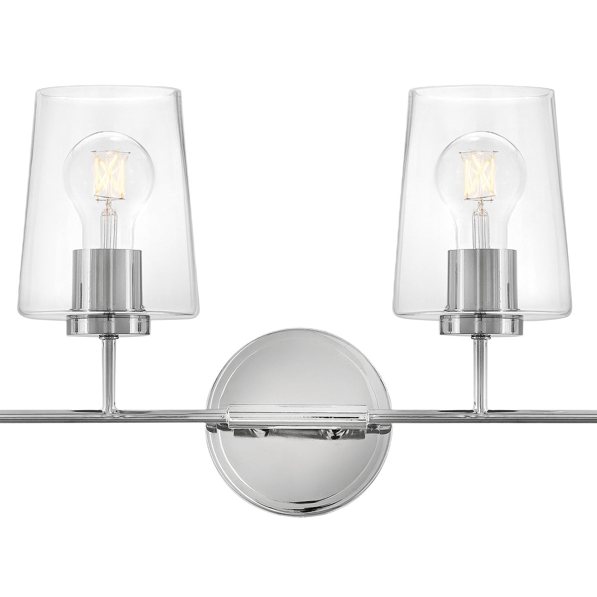 Wyatt 4 Light Vanity, Chrome with Clear Glass