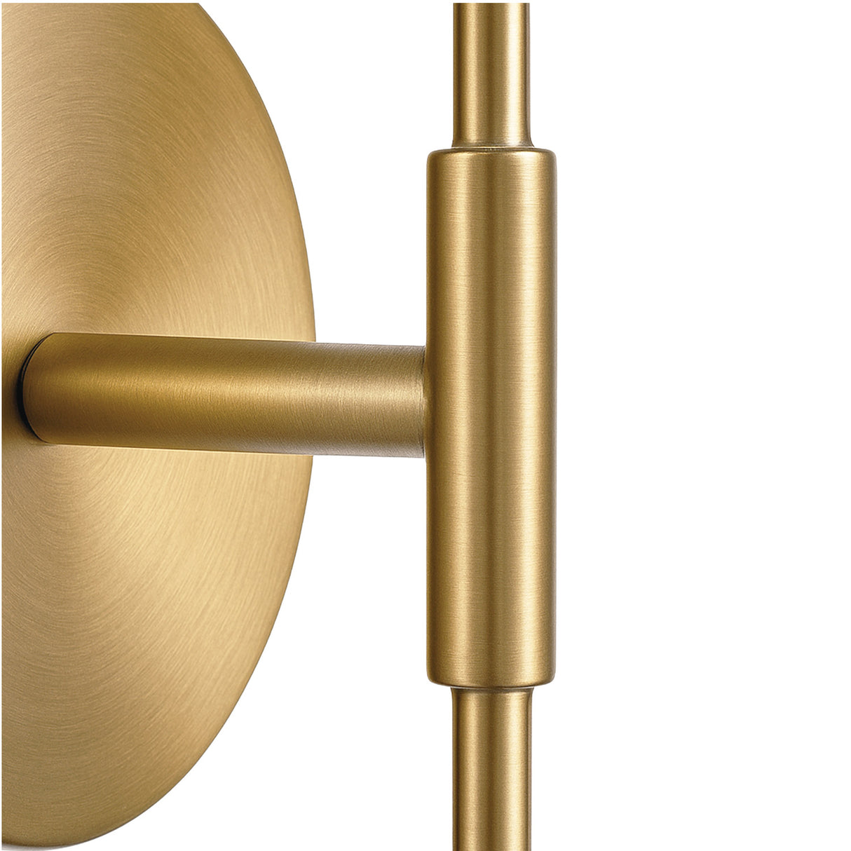 Wyatt Wall Sconce 23", Satin Brass with Clear Glass