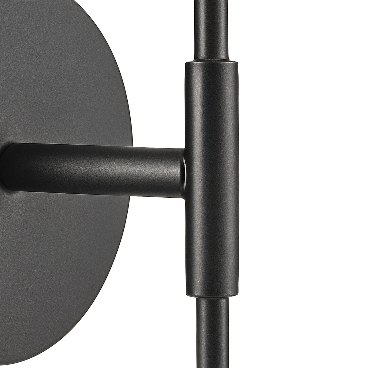 Wyatt Wall Sconce 23", Black with Clear Glass