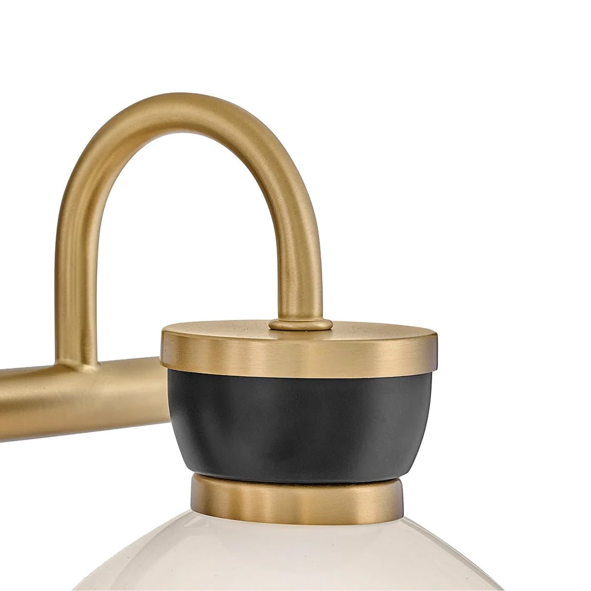 Piper 3 Light Vanity, Satin Brass and Black