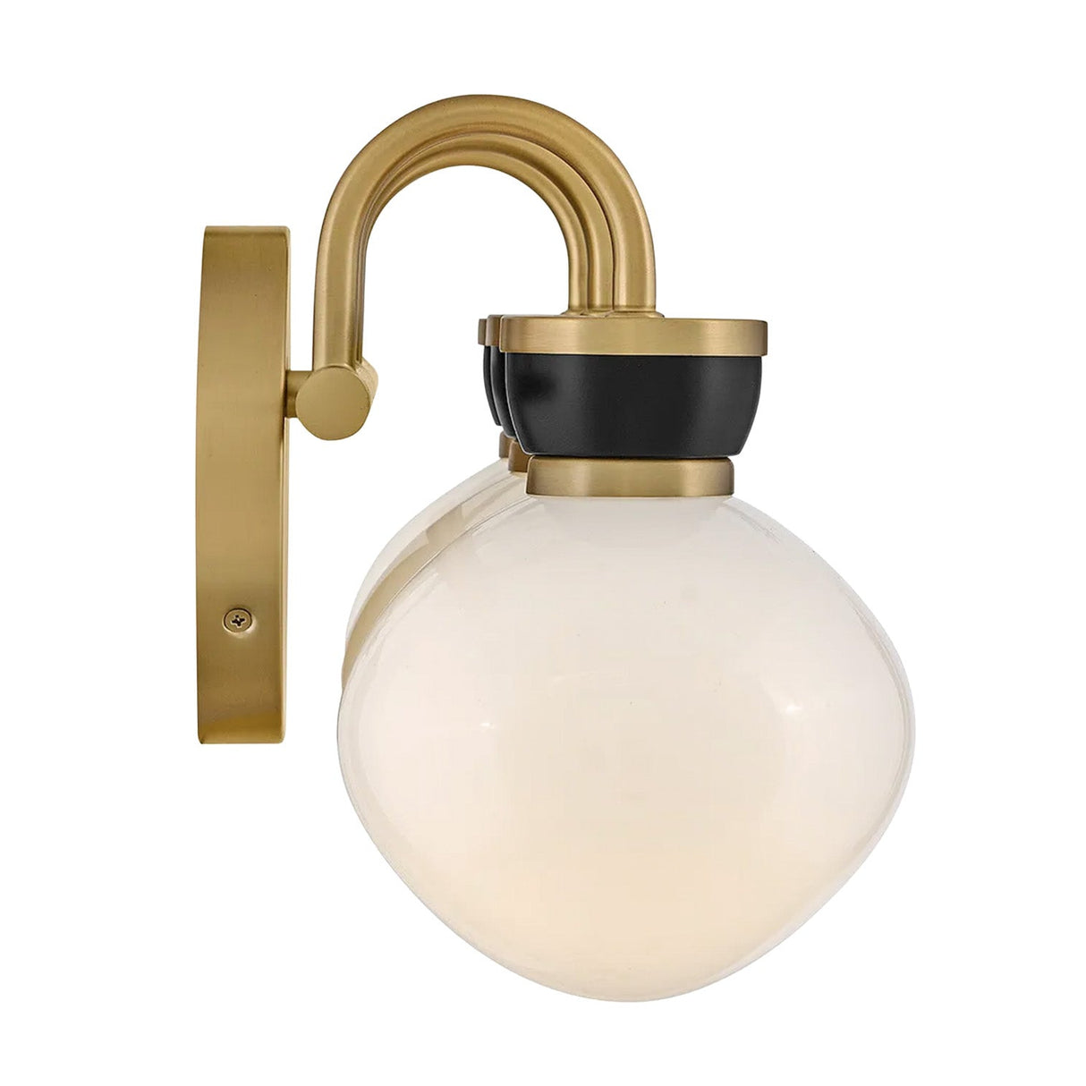 Piper 3 Light Vanity, Satin Brass and Black