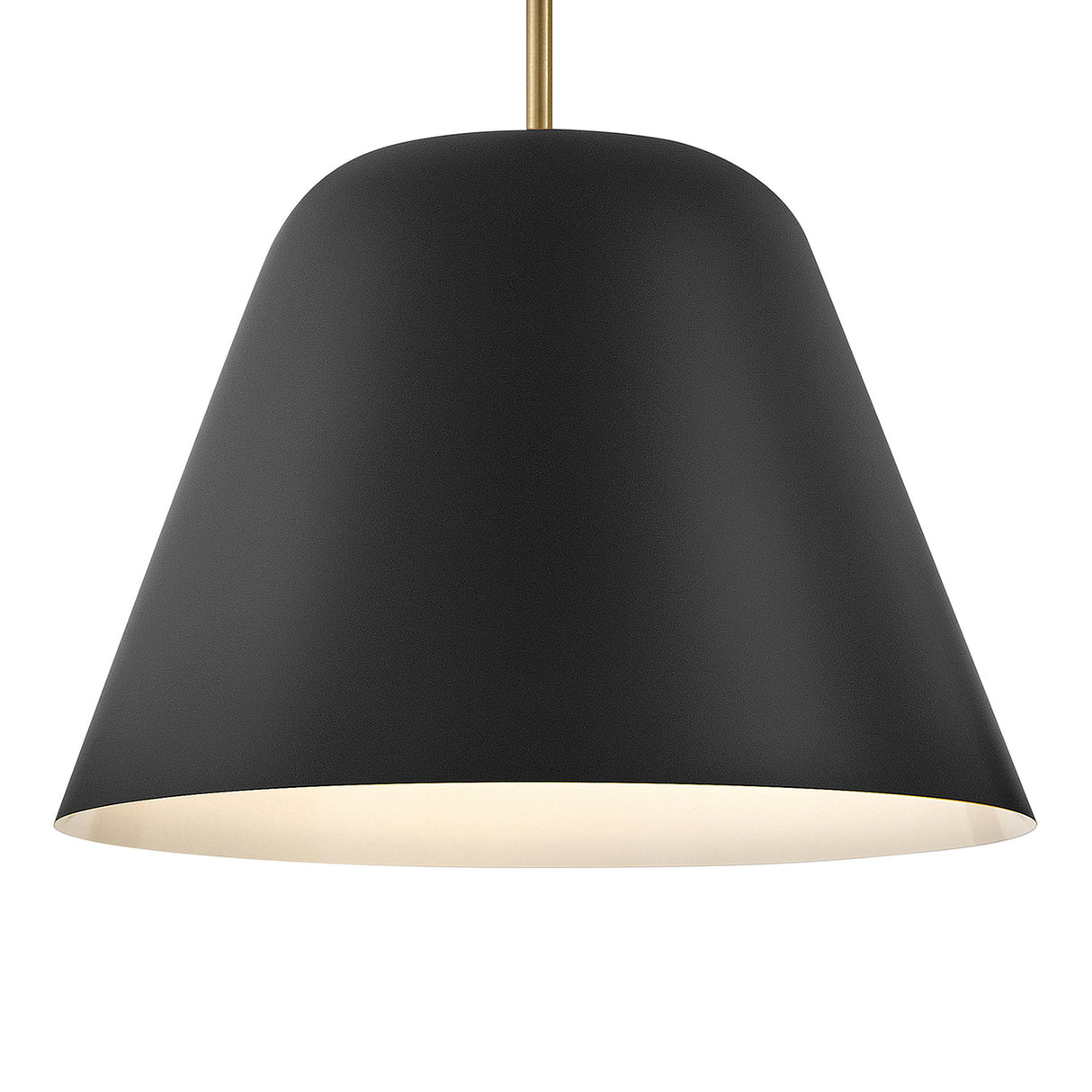 Ursa Pendant 16", Matte Black and Satin Brass