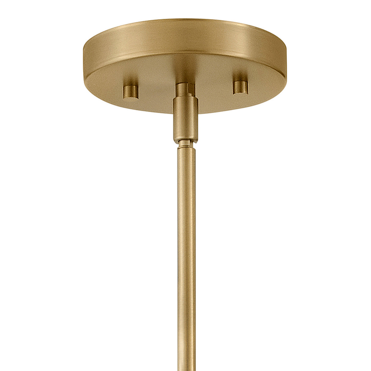 Ursa Pendant 16", Matte White and Satin Brass