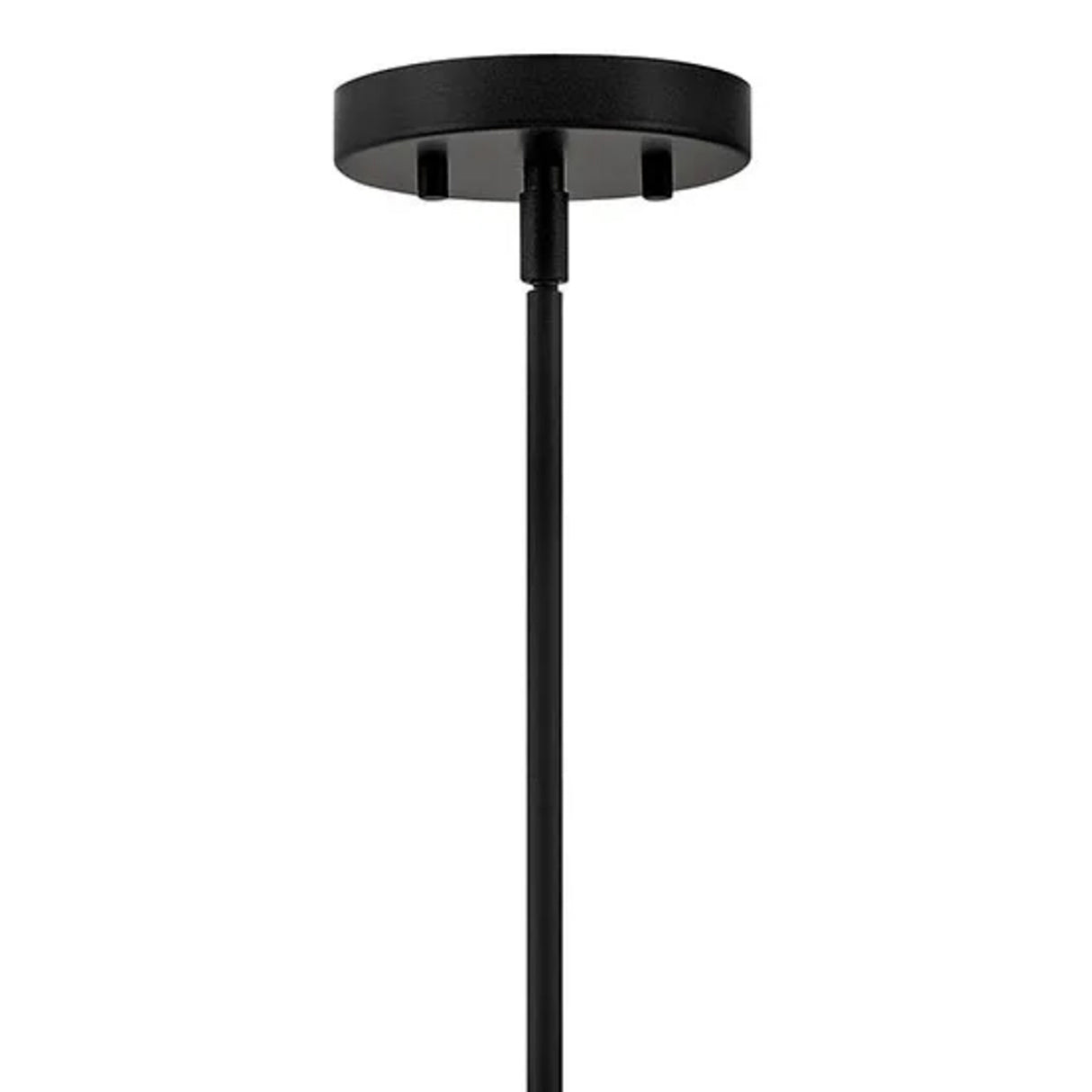 Alder Pendant 15", Black with Clear Glass