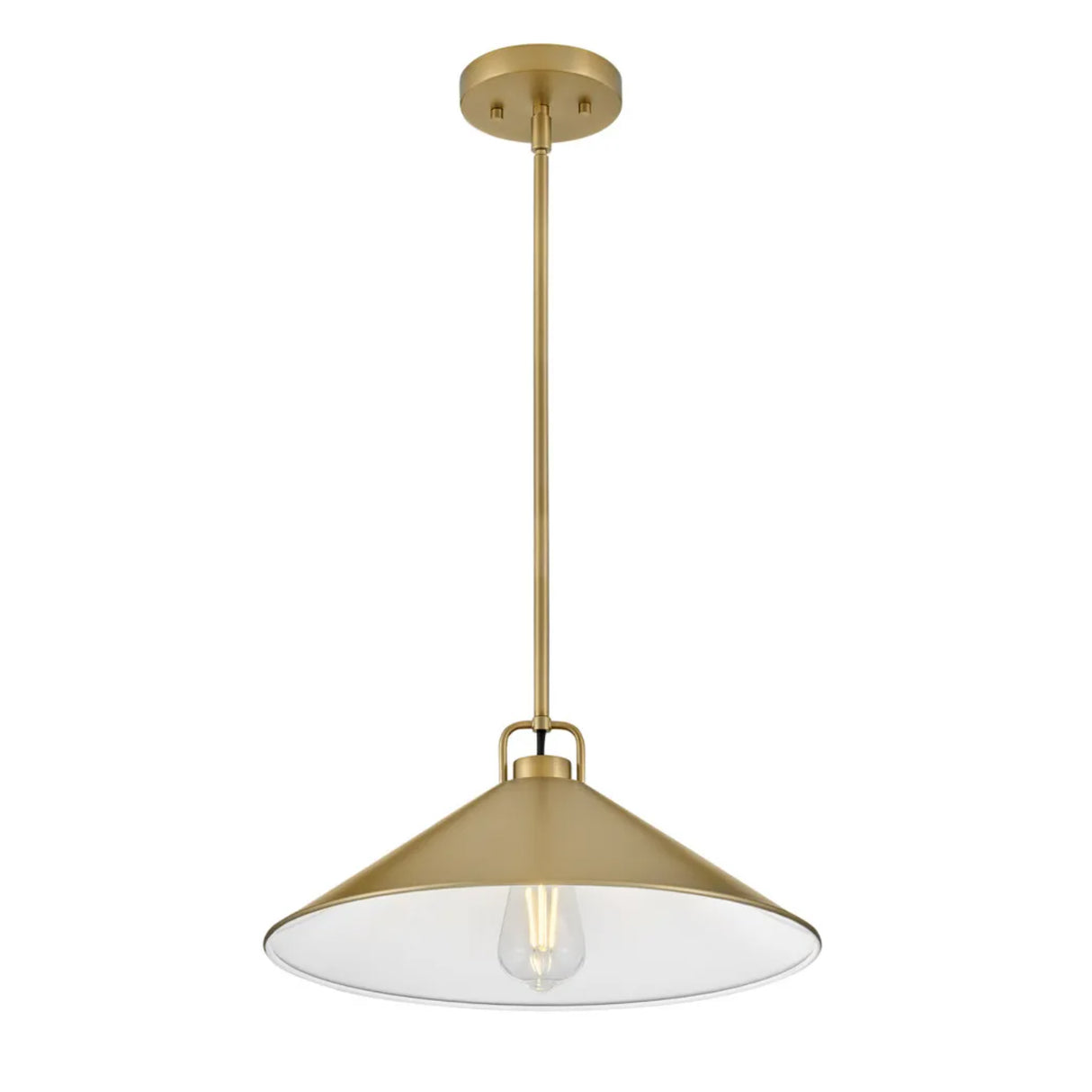 Nyra Pendant 16", Satin Brass
