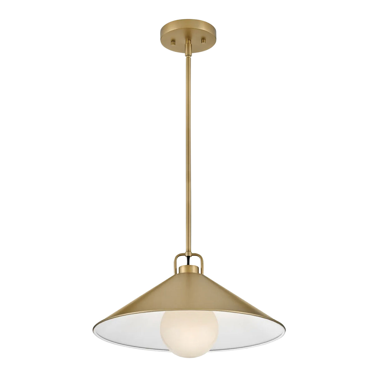 Nyra Pendant 16", Satin Brass
