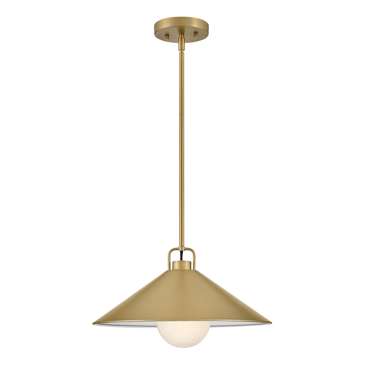 Nyra Pendant 16", Satin Brass