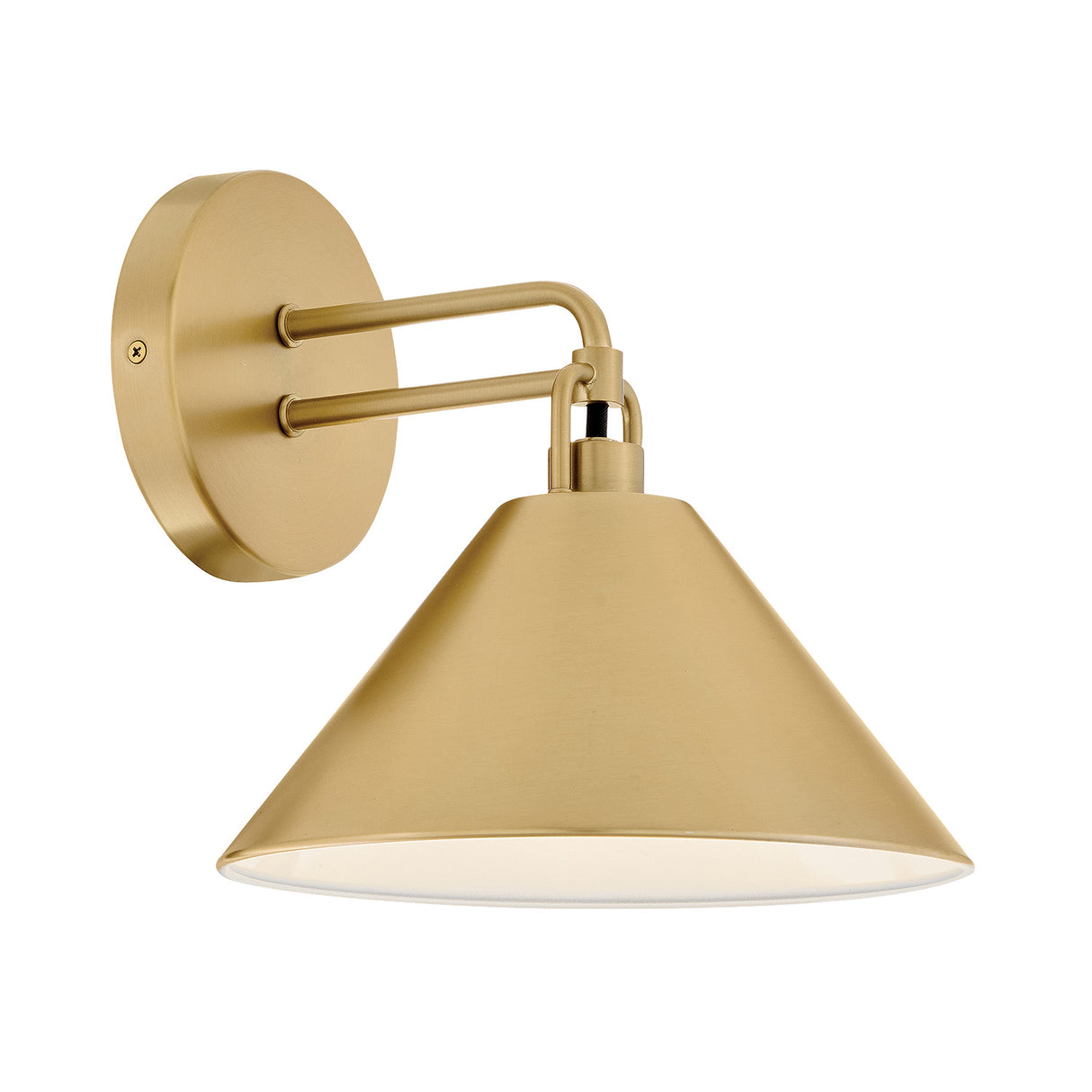 Nyra Wall Sconce 9", Satin Brass