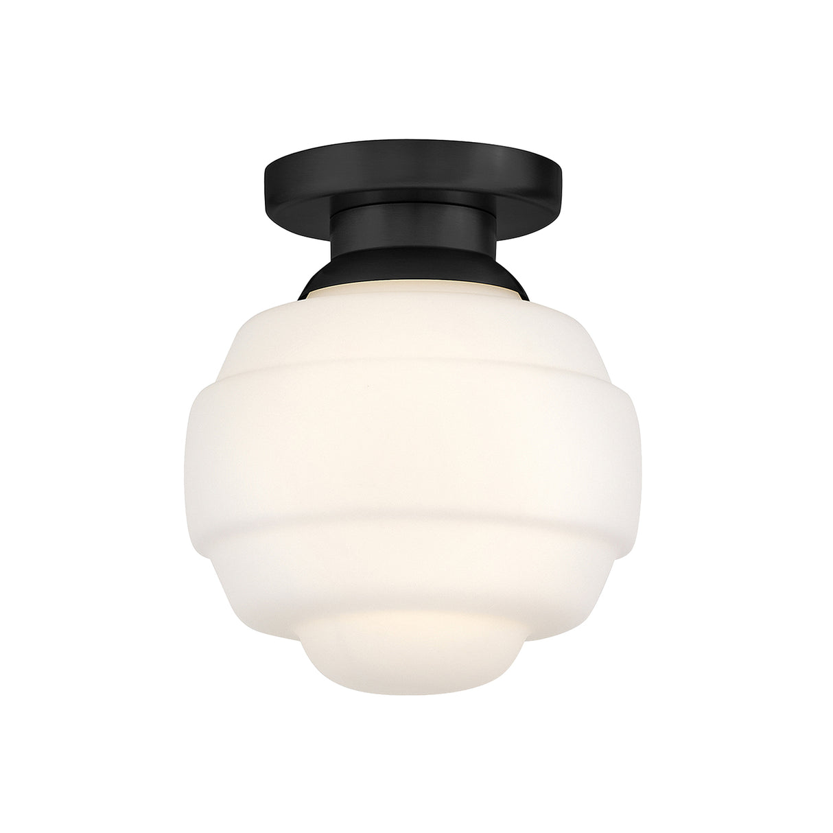 Irving Small Flush Mount 9", Black