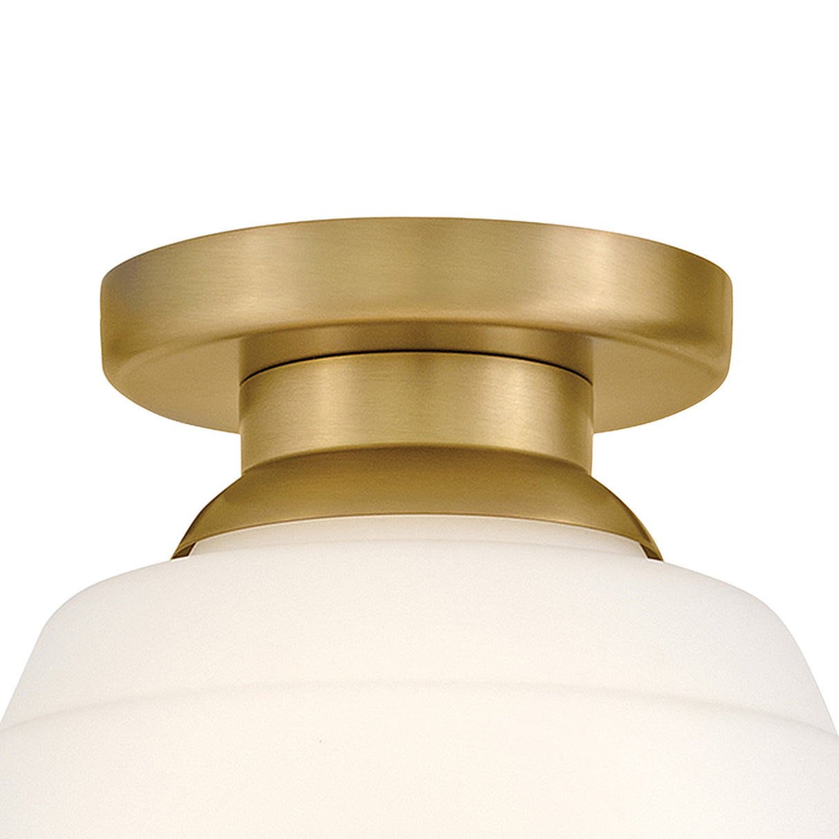 Irving Small Flush Mount 9", Satin Brass