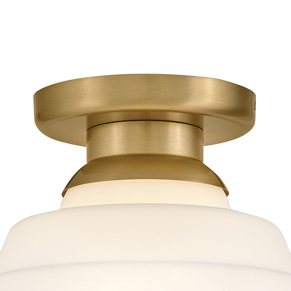 Irving Medium Flush Mount 12", Satin Brass