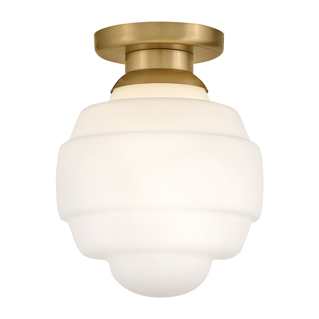 Irving Medium Flush Mount 12", Satin Brass