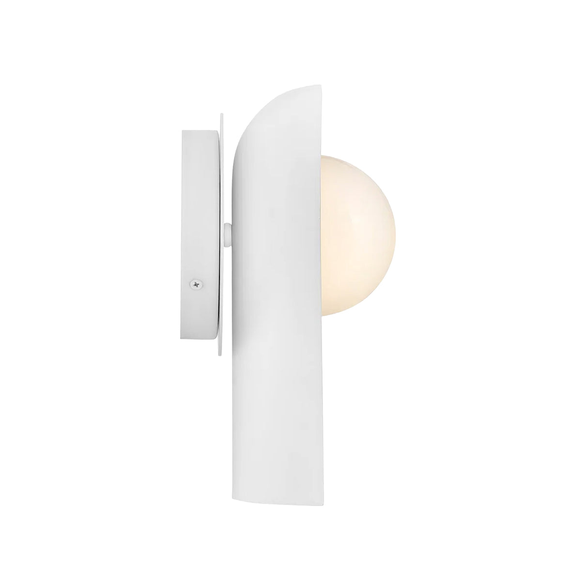 Kassidy Wall Sconce 10", White and Satin Brass