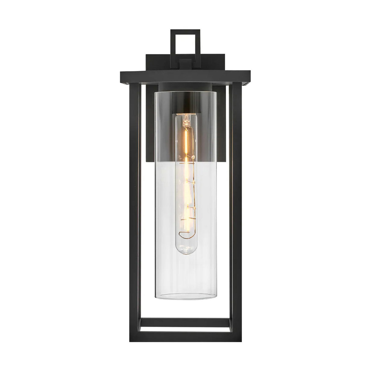 Sinclair Outdoor Wall Light, Medium 17" Black