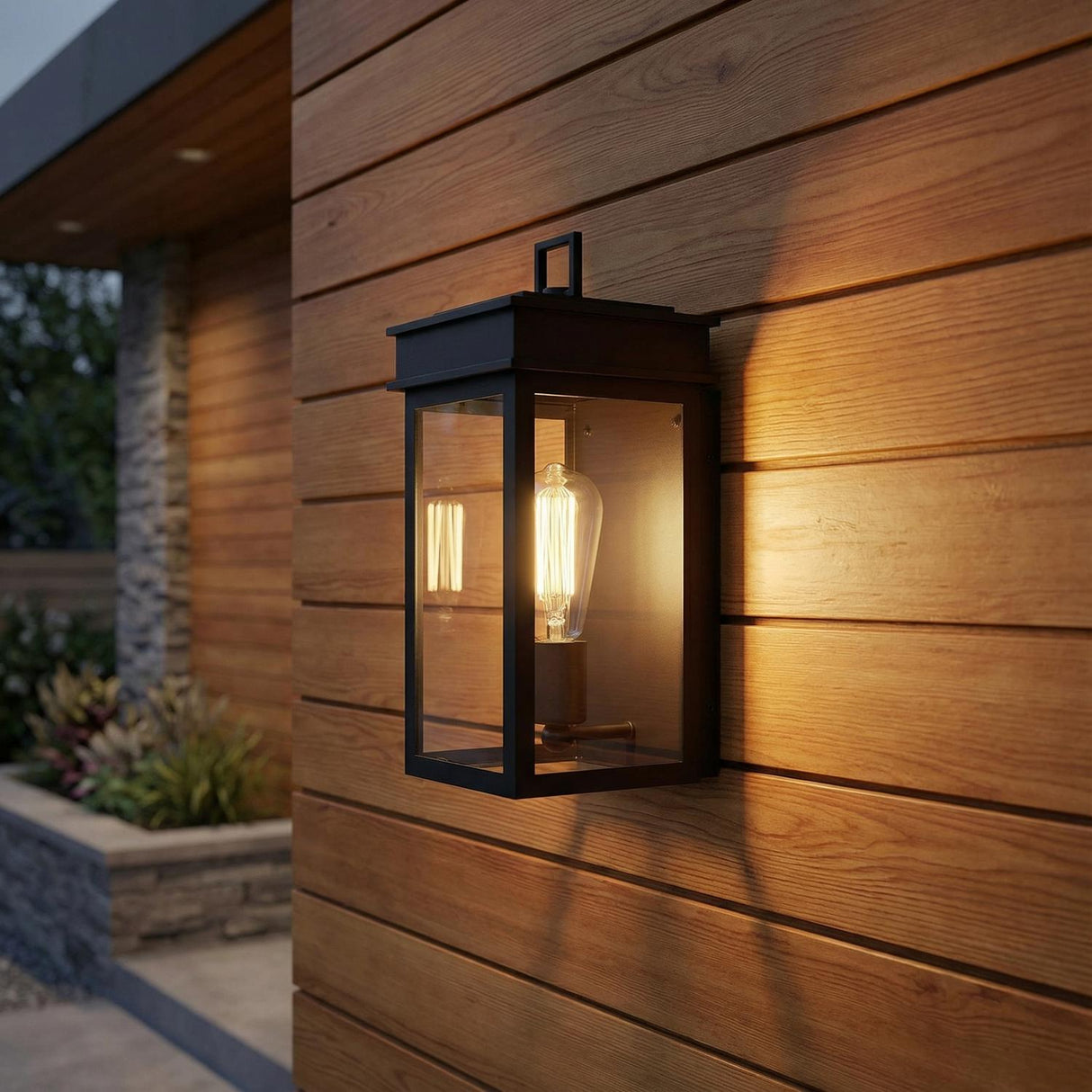 Monterey Outdoor Wall Light, Small 13" Black