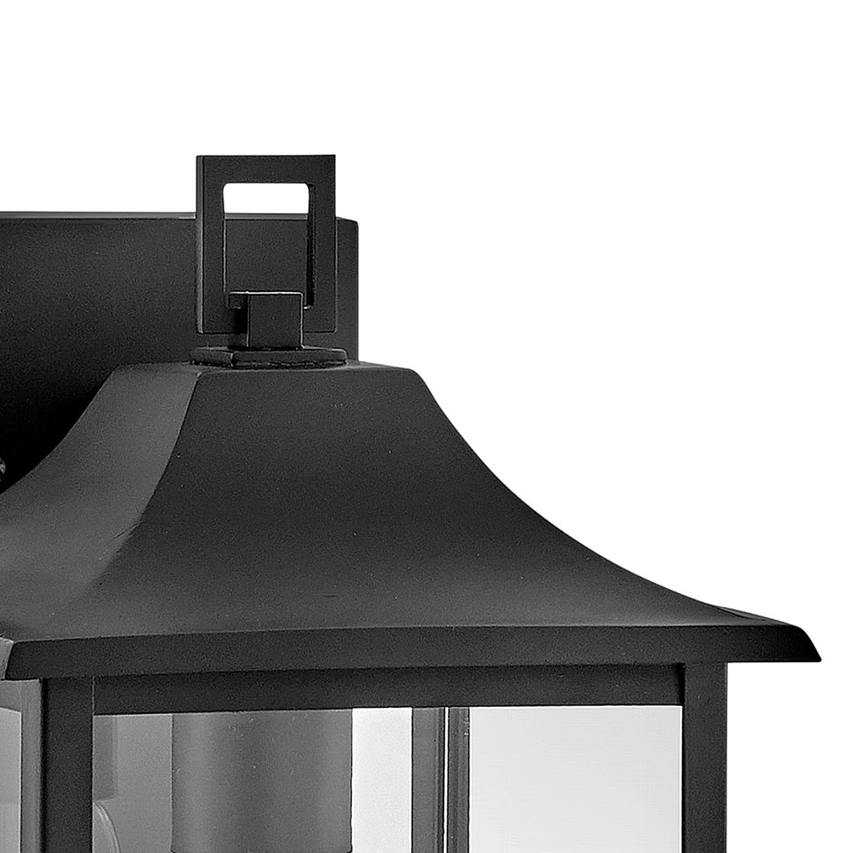 Lorraine Outdoor Wall Light, Small 12" Black