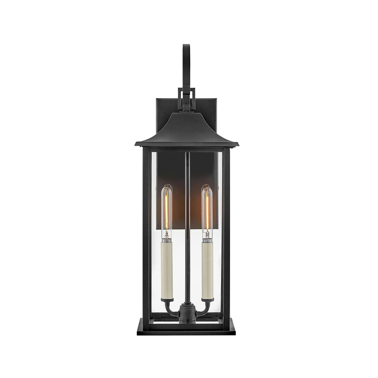 Lorraine Outdoor Wall Light, Medium 21" Black