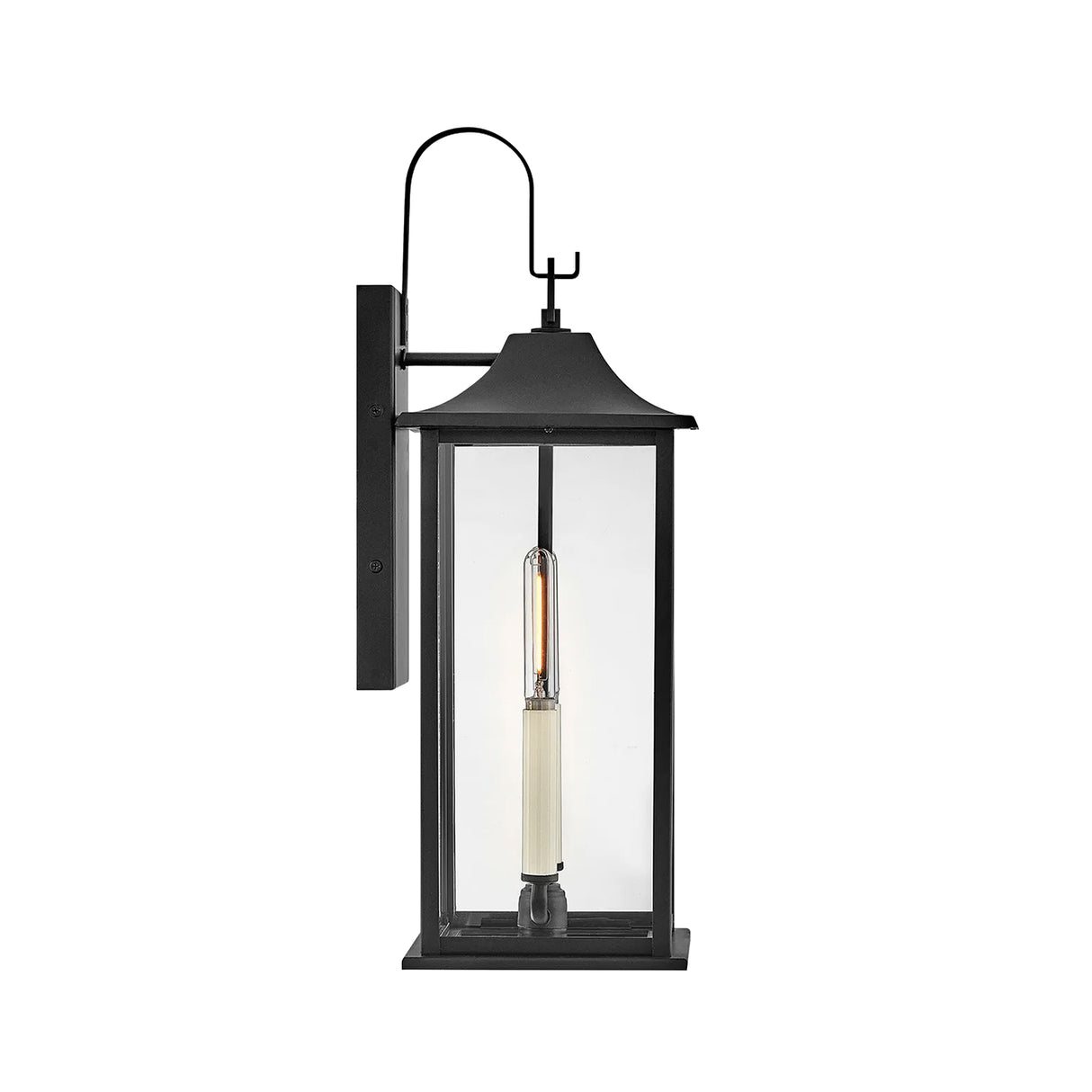 Lorraine Outdoor Wall Light, Medium 21" Black