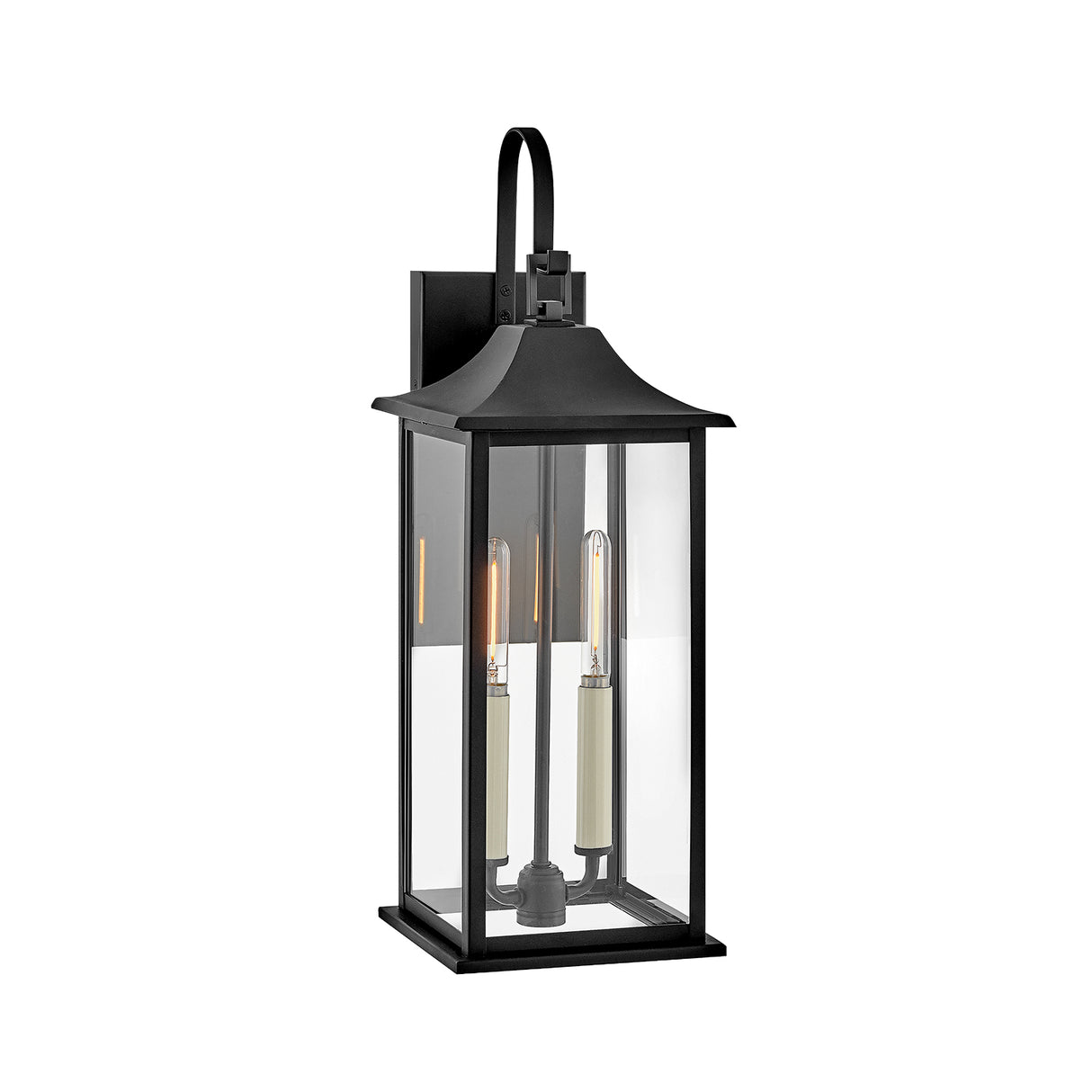 Lorraine Outdoor Wall Light, Medium 21" Black