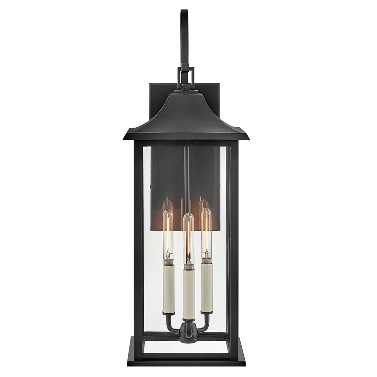 Lorraine Outdoor Wall Light, Large 26" Black