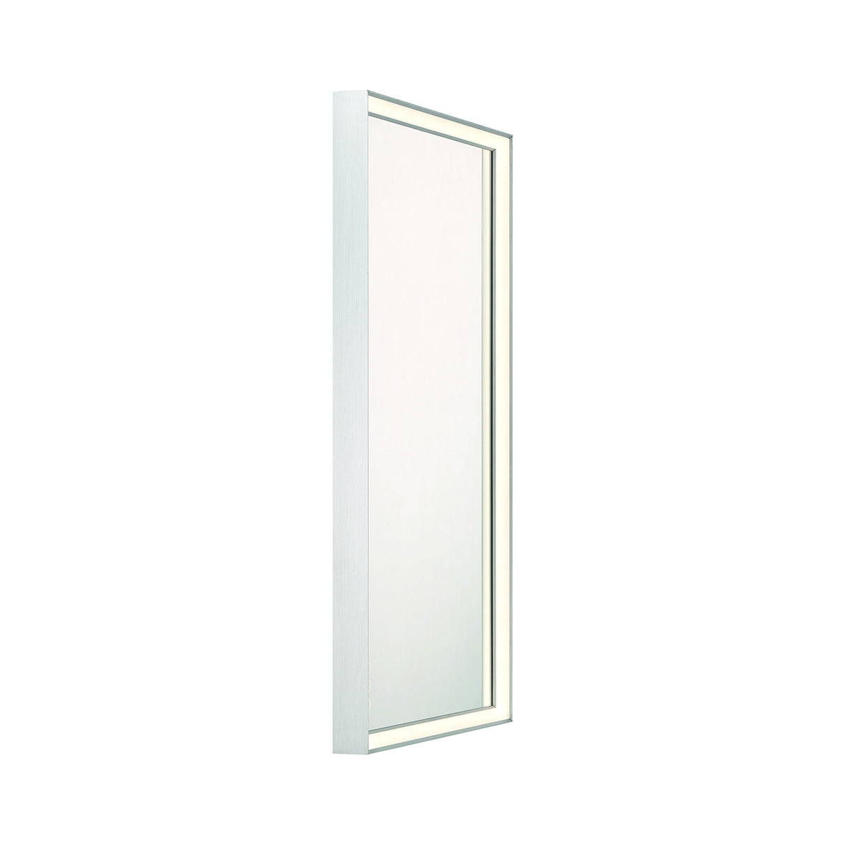 Albin Medium LED Rectangular Mirror 24" x 36", Brushed Nickel