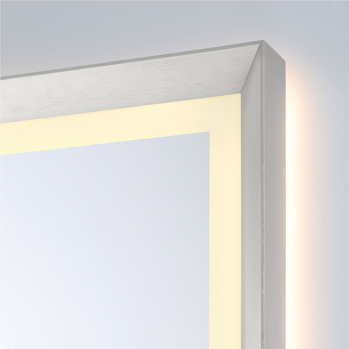 Norma Large LED Rectangular Mirror 30" x 42", Brushed Nickel