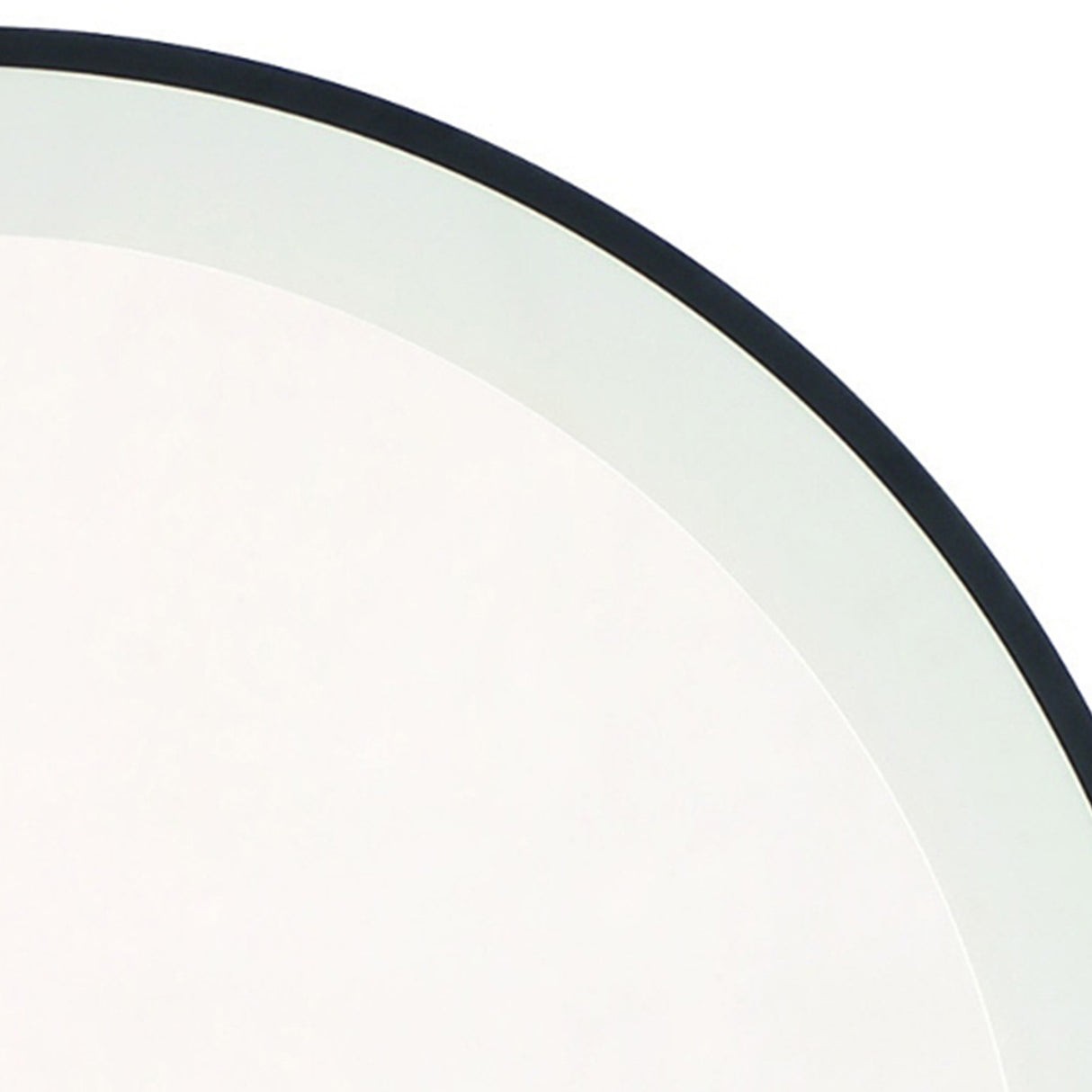 Sherman Medium LED Oval Mirror 24" x 36", Brushed Black