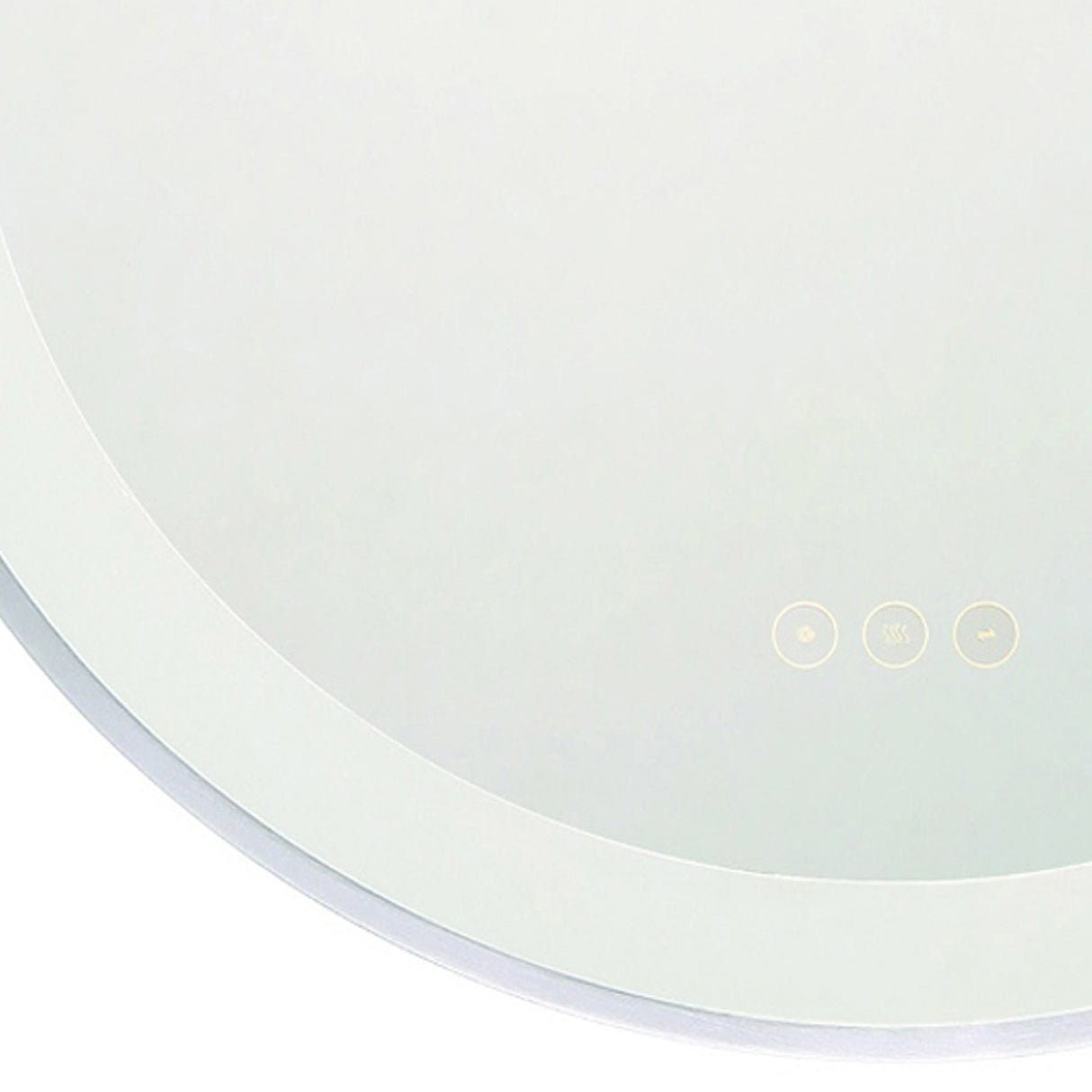 Sherman Large LED Oval Mirror 24" x 42", Brushed Nickel