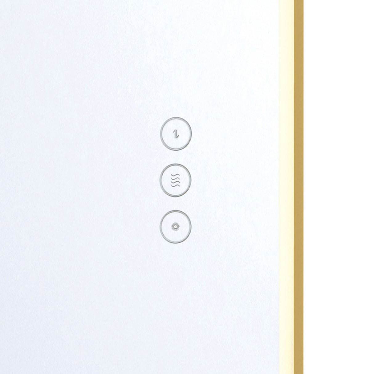 Chadwick Medium LED Oval Mirror 24" x 36", Brushed Brass