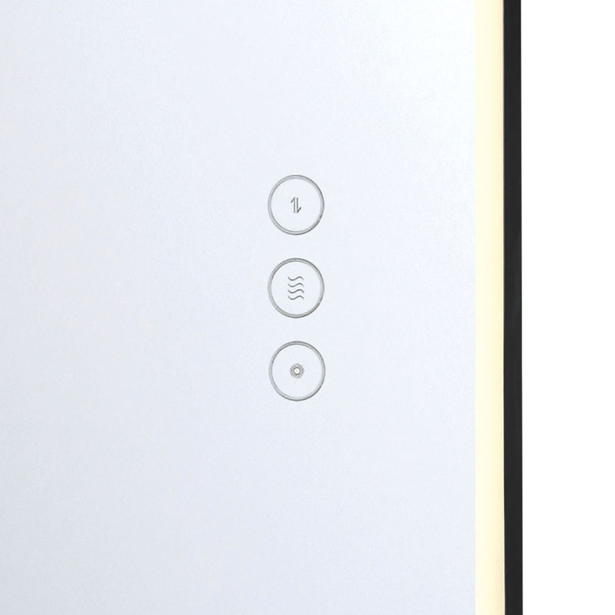 Chadwick Medium LED Oval Mirror 24" x 36", Brushed Black