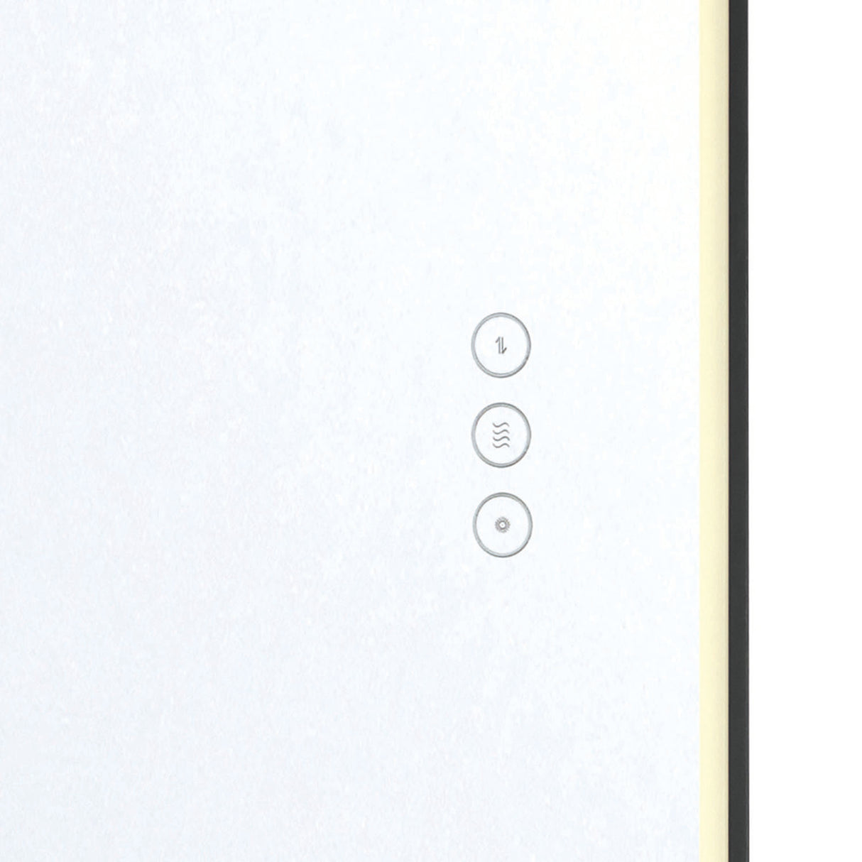 Chadwick Large LED Oval Mirror 24" x 42", Brushed Black