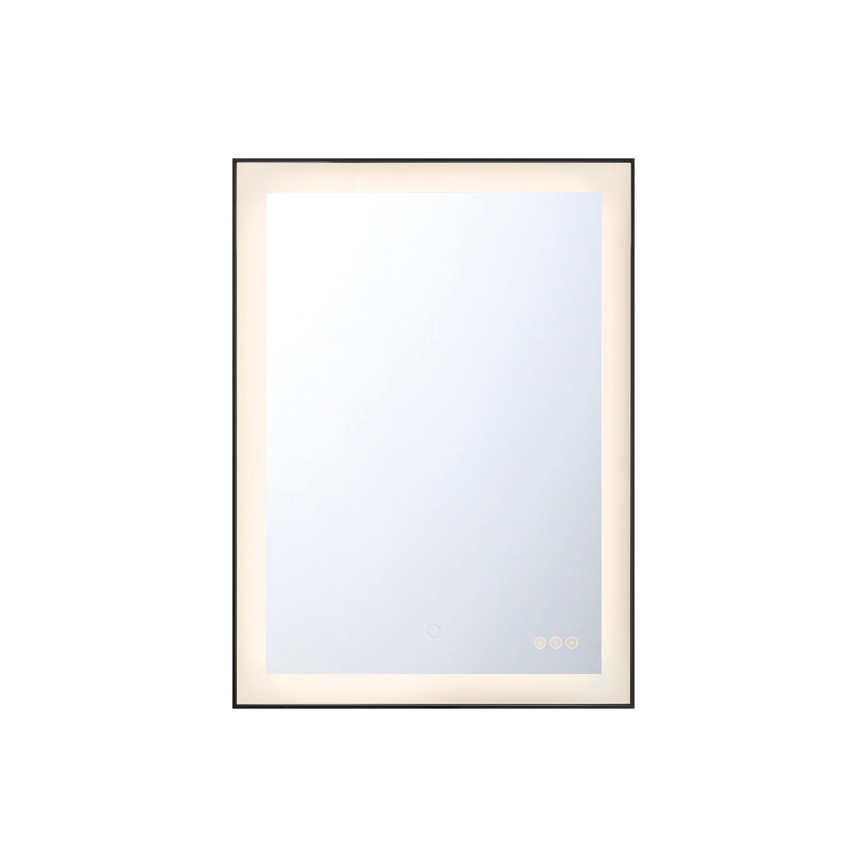 Demott Medium LED Rectangular 22" x 30", Brushed Black