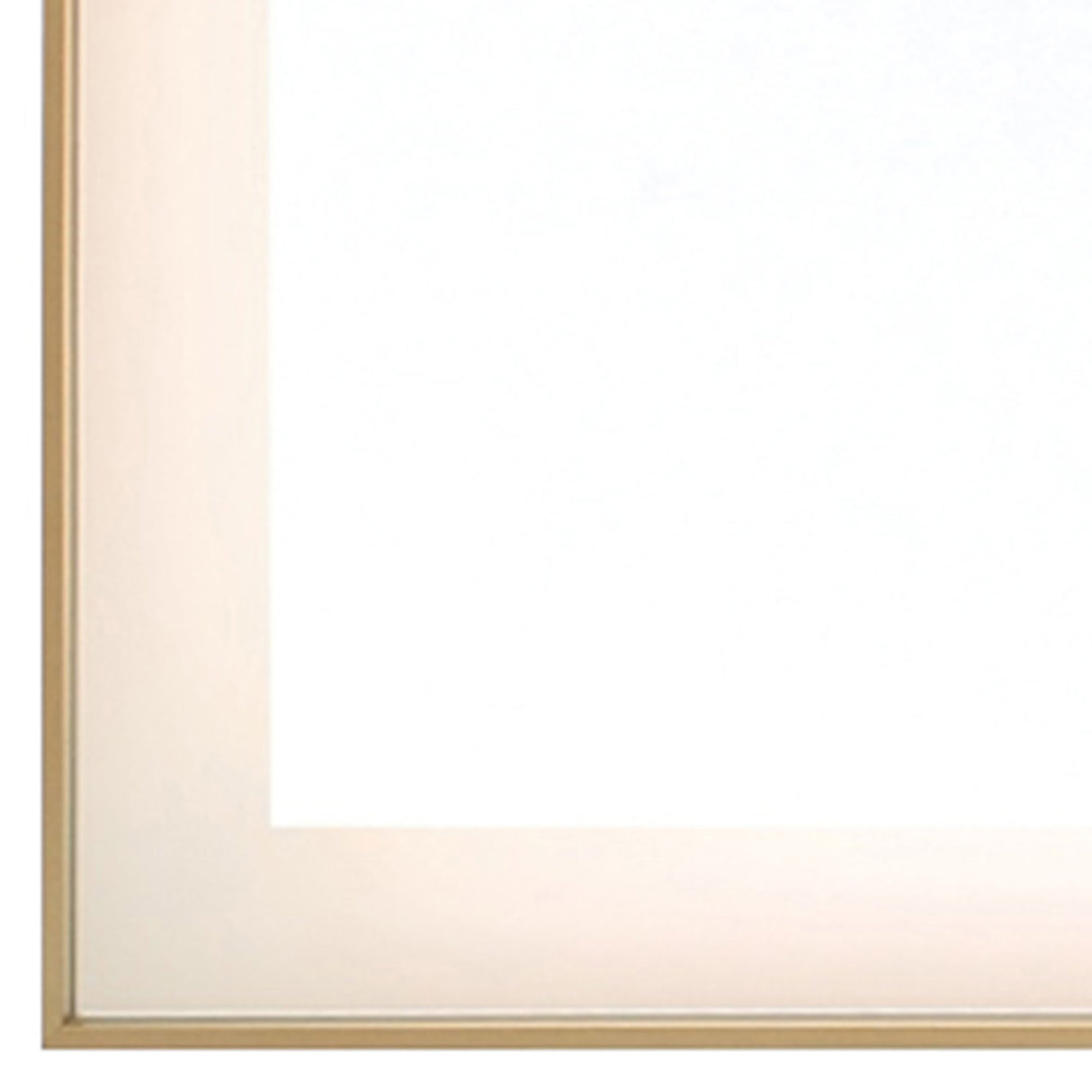 Demott Medium LED Rectangular 22" x 30", Brushed Brass