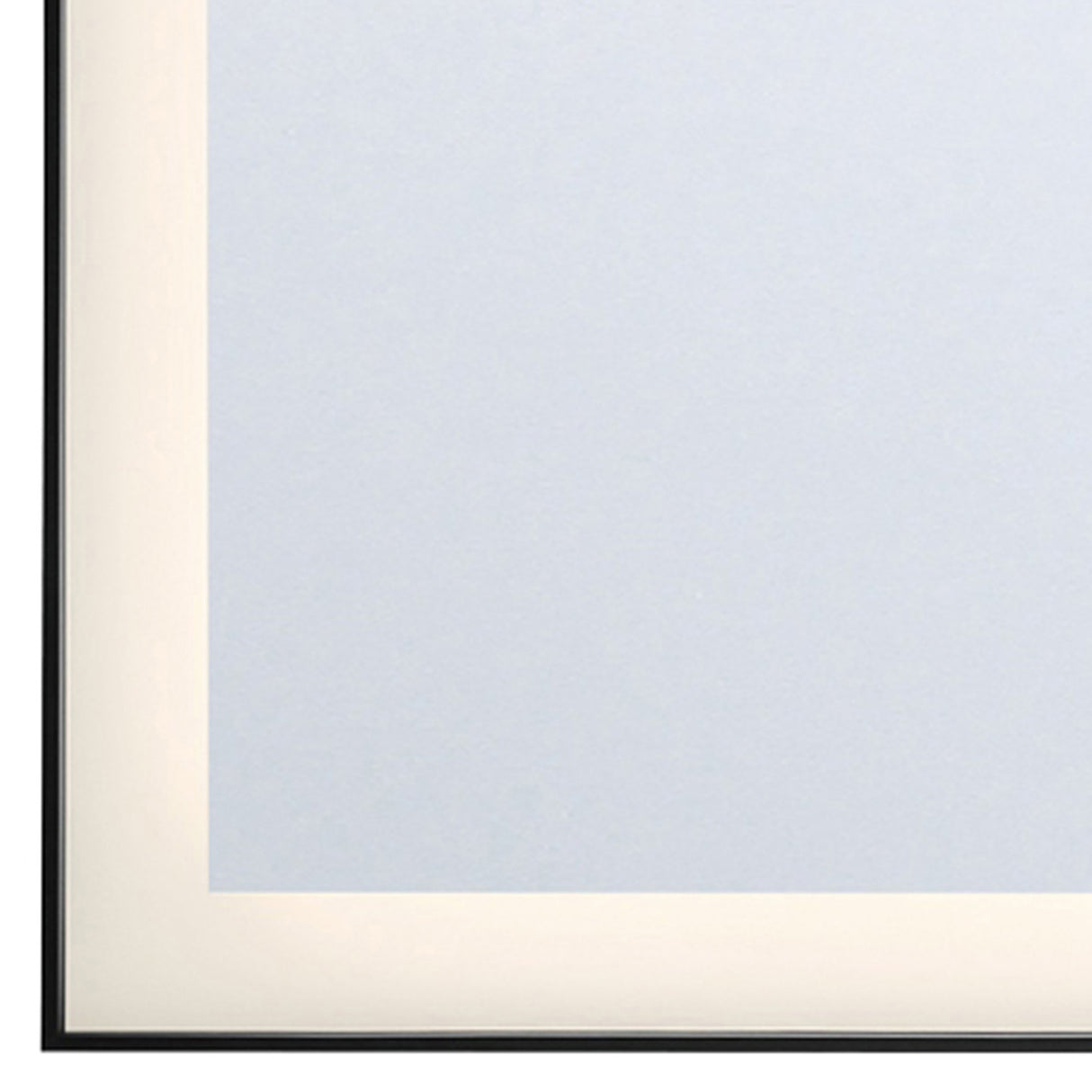 Demott Large LED Rectangular 28" x 36", Brushed Black